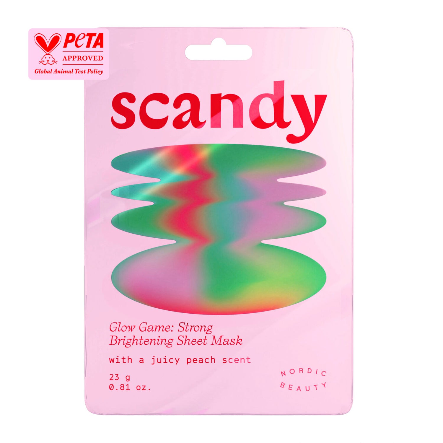 SCANDY Glow Game: Strong Brightening Sheet Mask kirkastava kasvomaski