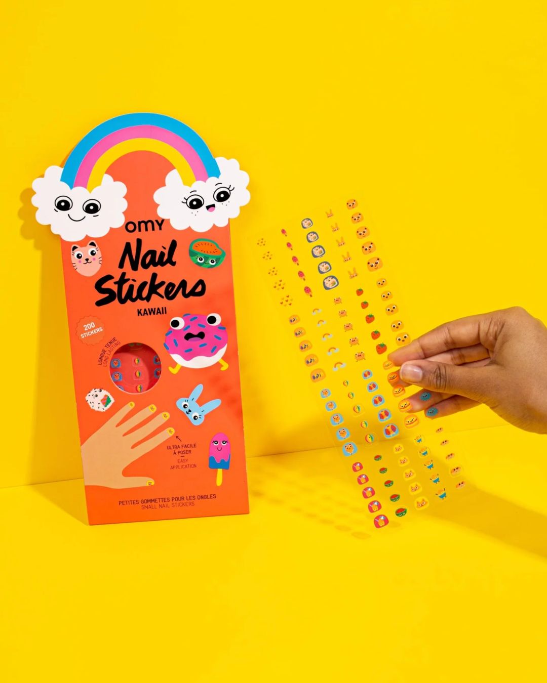 OMY Kawaii – lasten kynsitarrat, 200 kpl