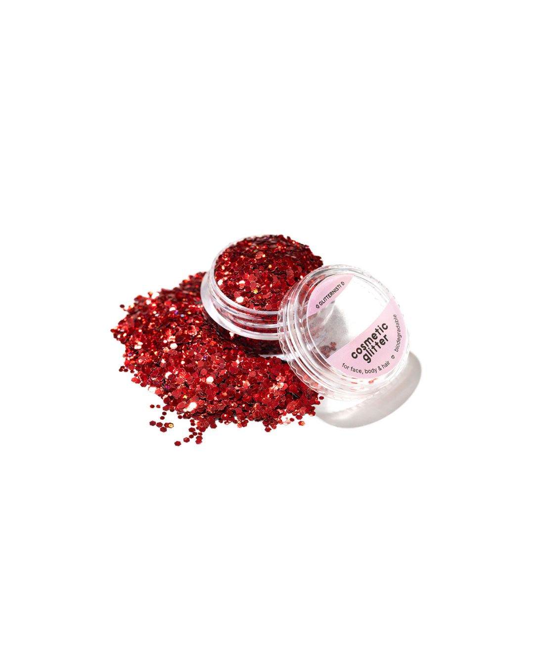 GLITTERNISTI CHUNKY RED KOSMEETTINEN GLITTER