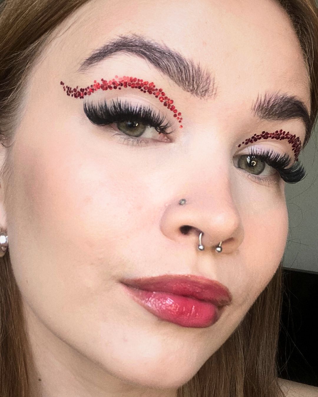 GLITTERNISTI CHUNKY RED KOSMEETTINEN GLITTER