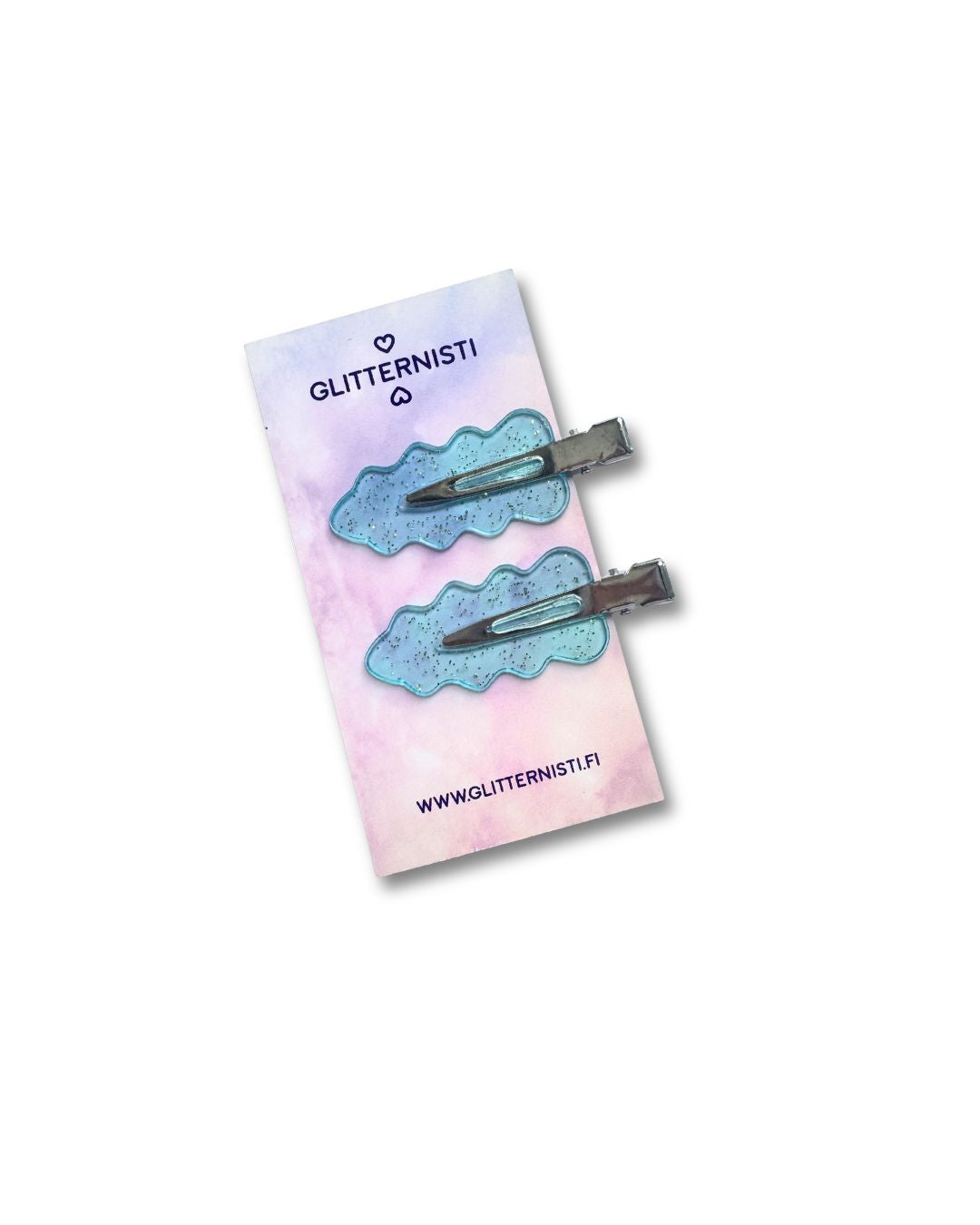 Creaseless Hair Clip Clouds Blue - meikkipinni