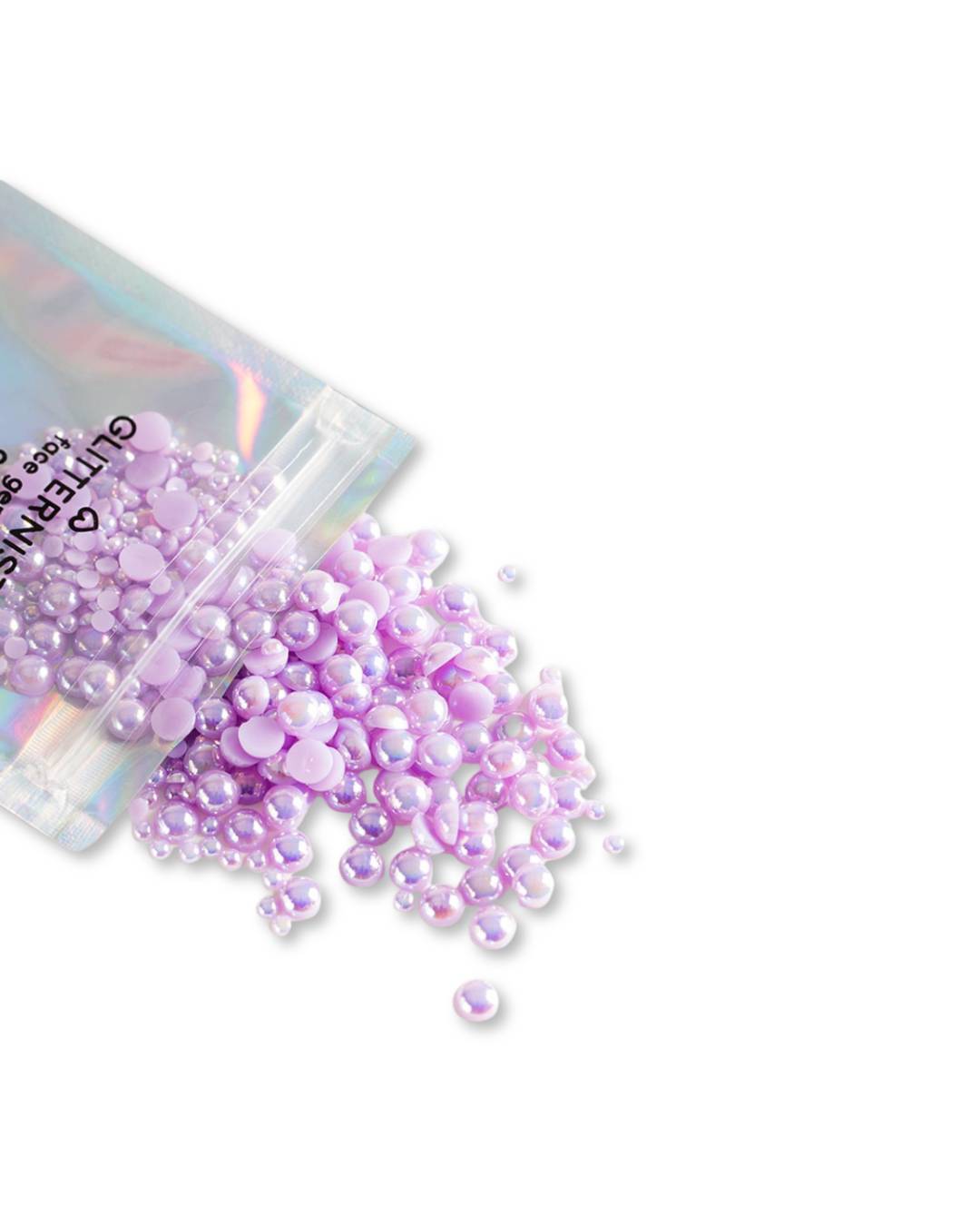 GLITTERNISTI FACE PEARLS KASVOHELMET - LAVENDER