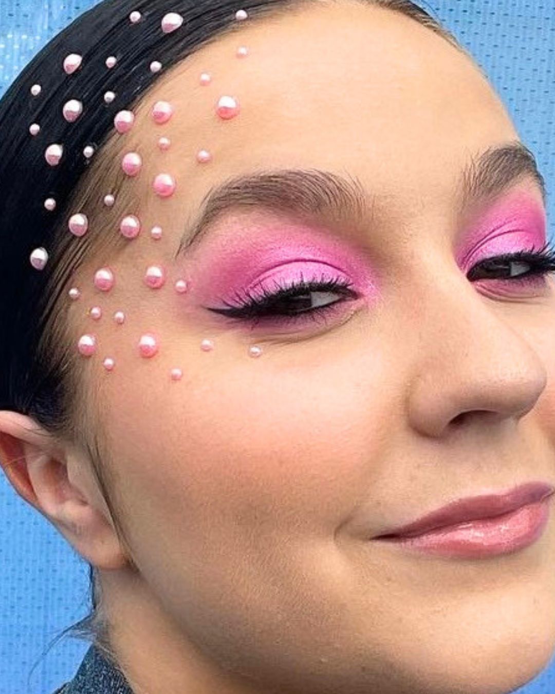 GLITTERNISTI FACE PEARLS KASVOHELMET - BABY PINK
