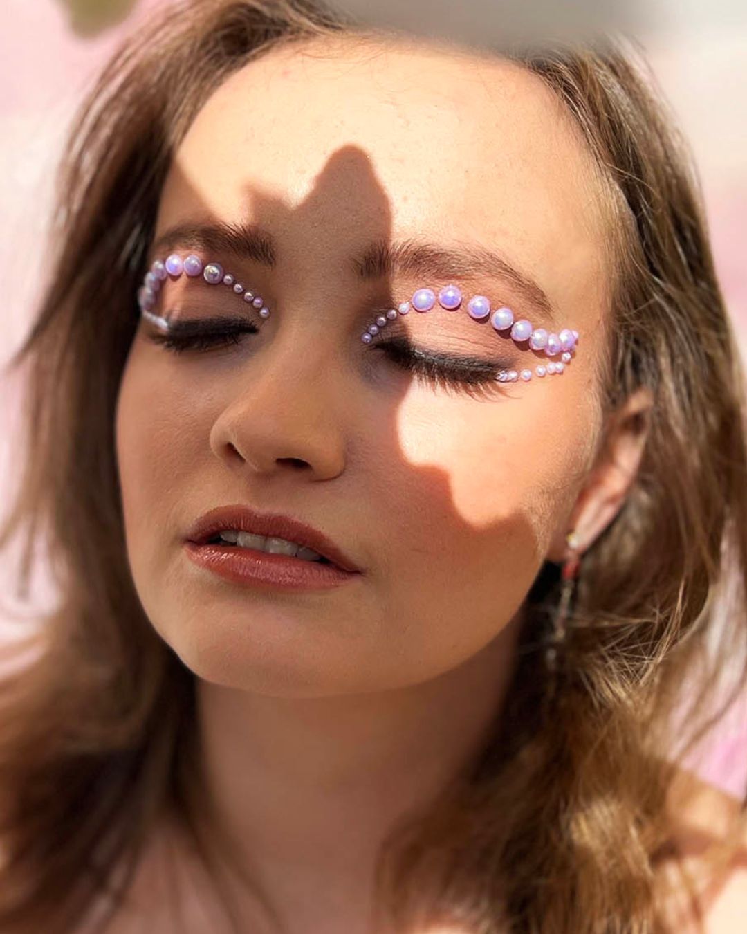 GLITTERNISTI FACE PEARLS KASVOHELMET - LAVENDER