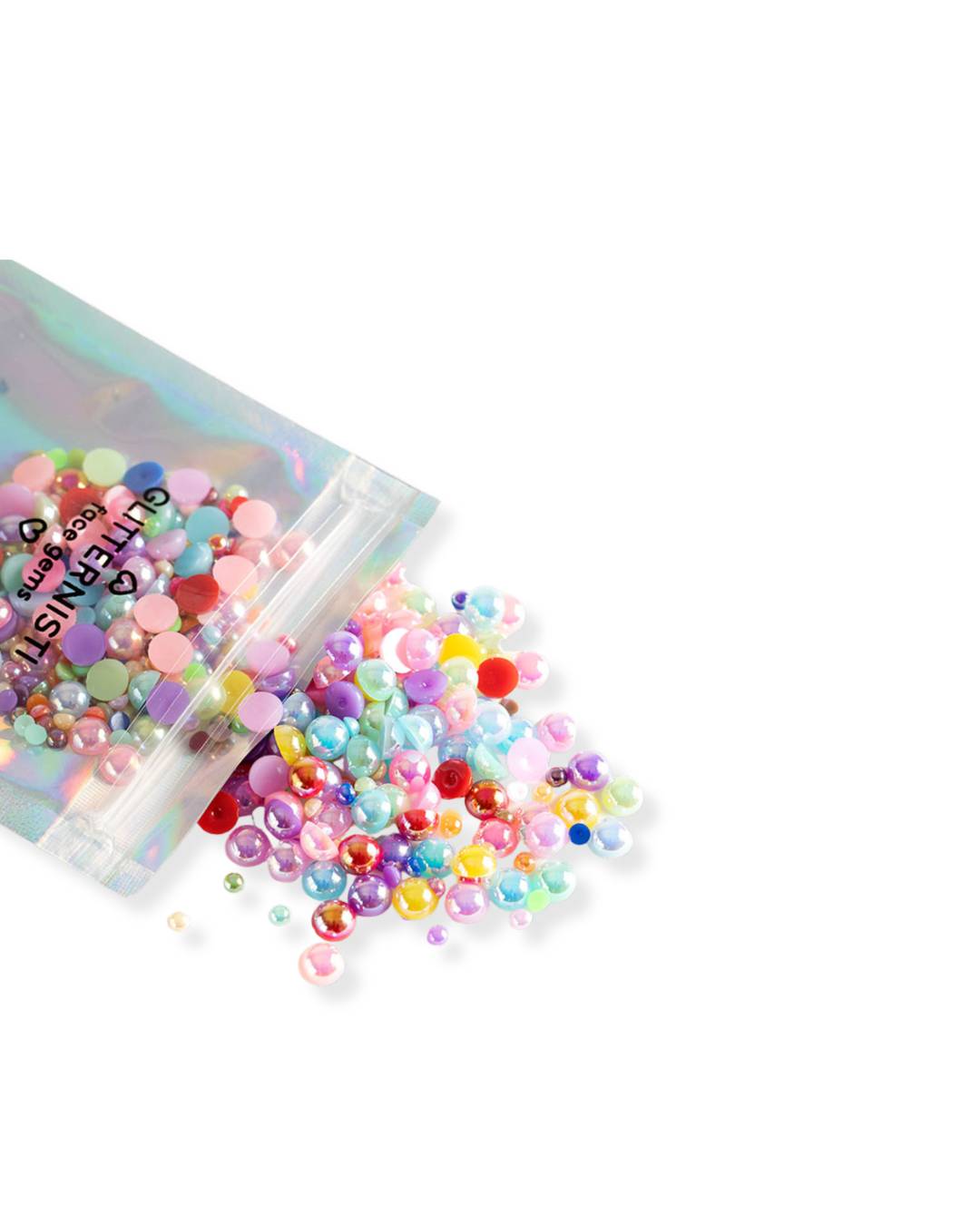 GLITTERNISTI FACE PEARLS KASVOHELMET - RAINBOW MIX