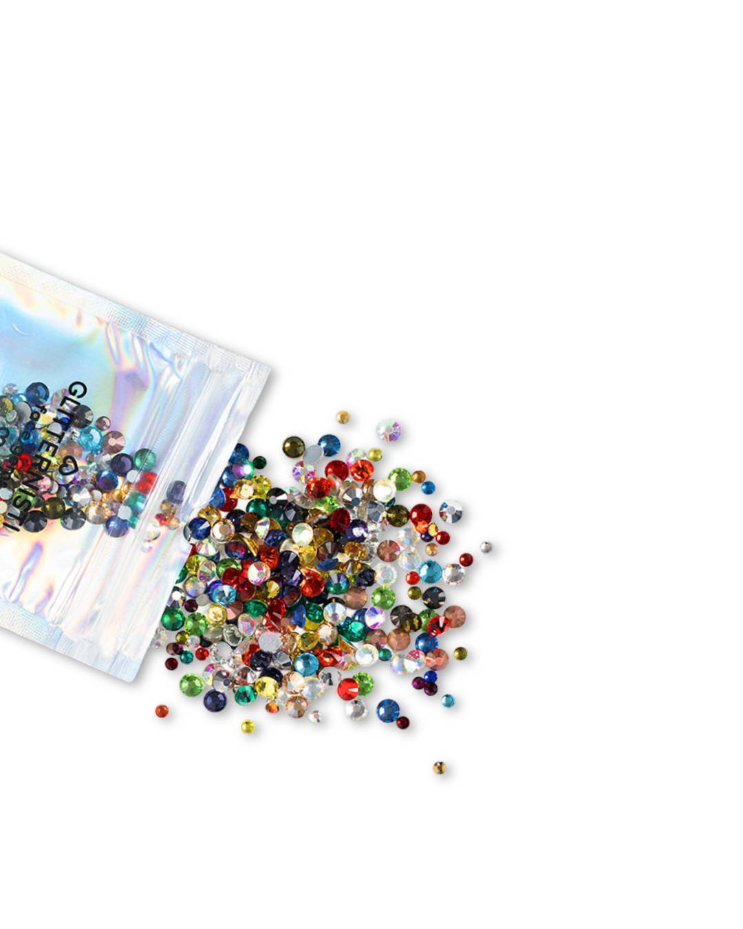 GLITTERNISTI MINI FACE GEMS IHOTIMANTIT - RAINBOW MIX