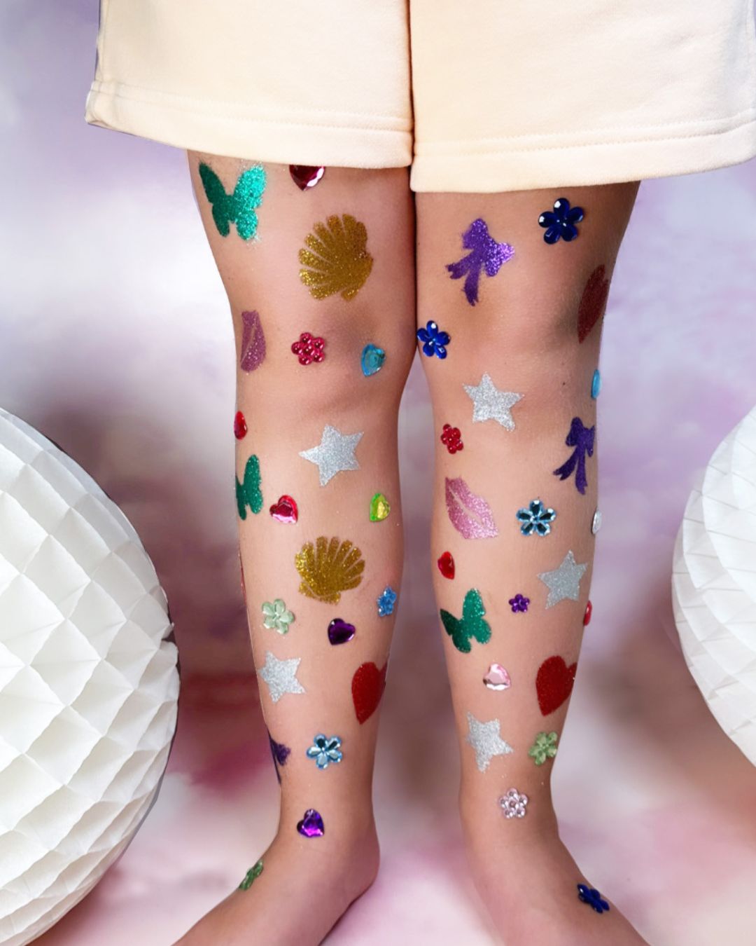 GLITTERNISTI Sateenkaari glittertatuointi setti