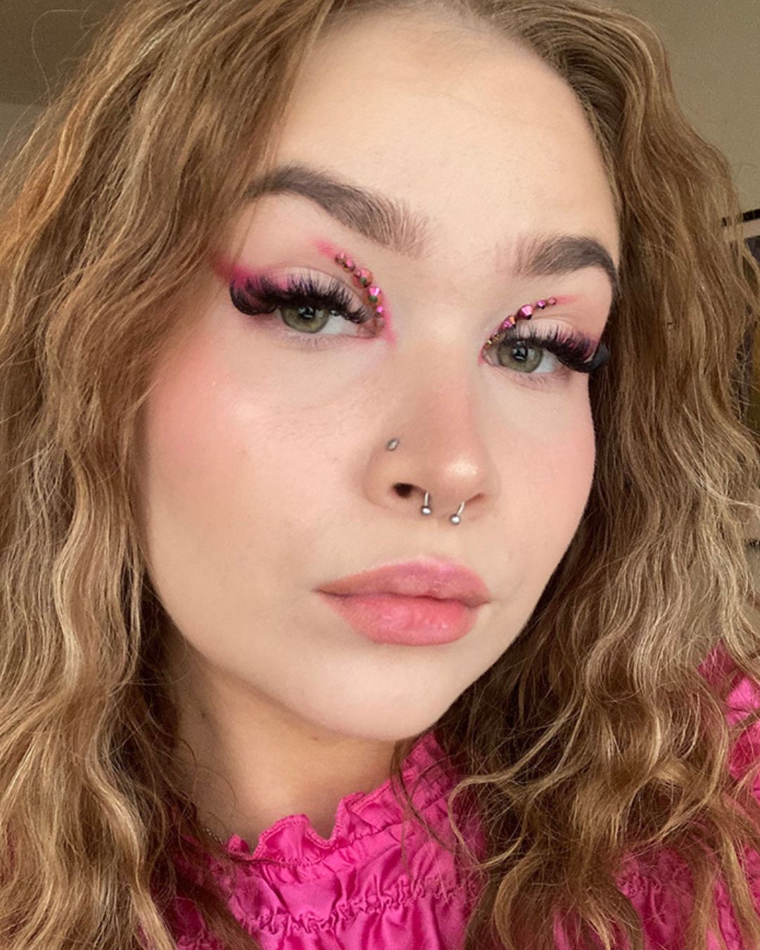 GLITTERNISTI MINI FACE GEMS IHOTIMANTIT - HOLOGRAPHIC PINK