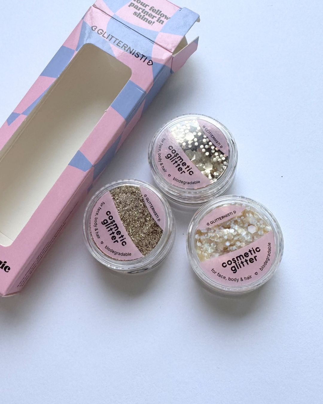 GLITTERNISTI TRIPLE THE MAGIC - NUDES kosmeettinen glitter