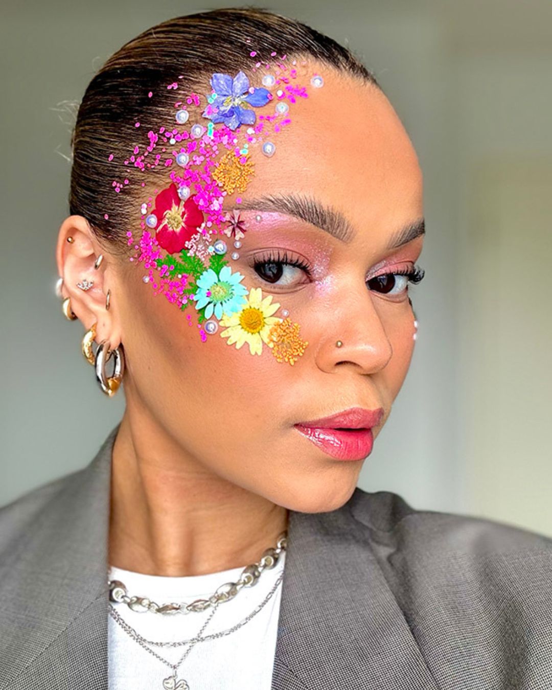 GLITTERNISTI Face Flowers kasvokukat Pastels