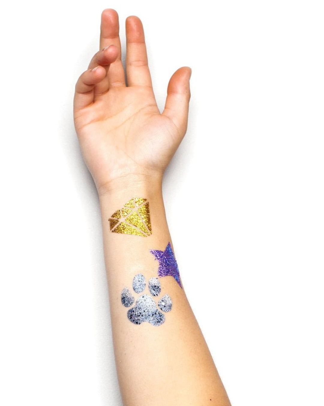 GLITTERNISTI Glitter Party glittertatuointi sapluunat