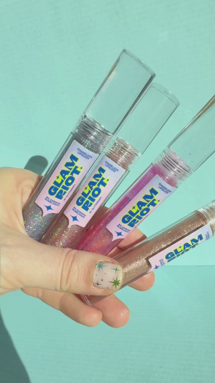 GLAM RIOT NUDE REBEL glitter gloss huulikiilto