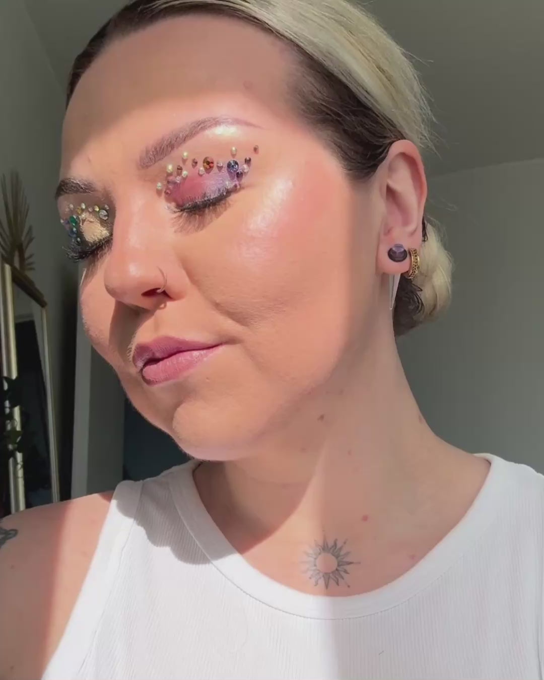 GLITTERNISTI MINI FACE GEMS IHOTIMANTIT - RAINBOW MIX