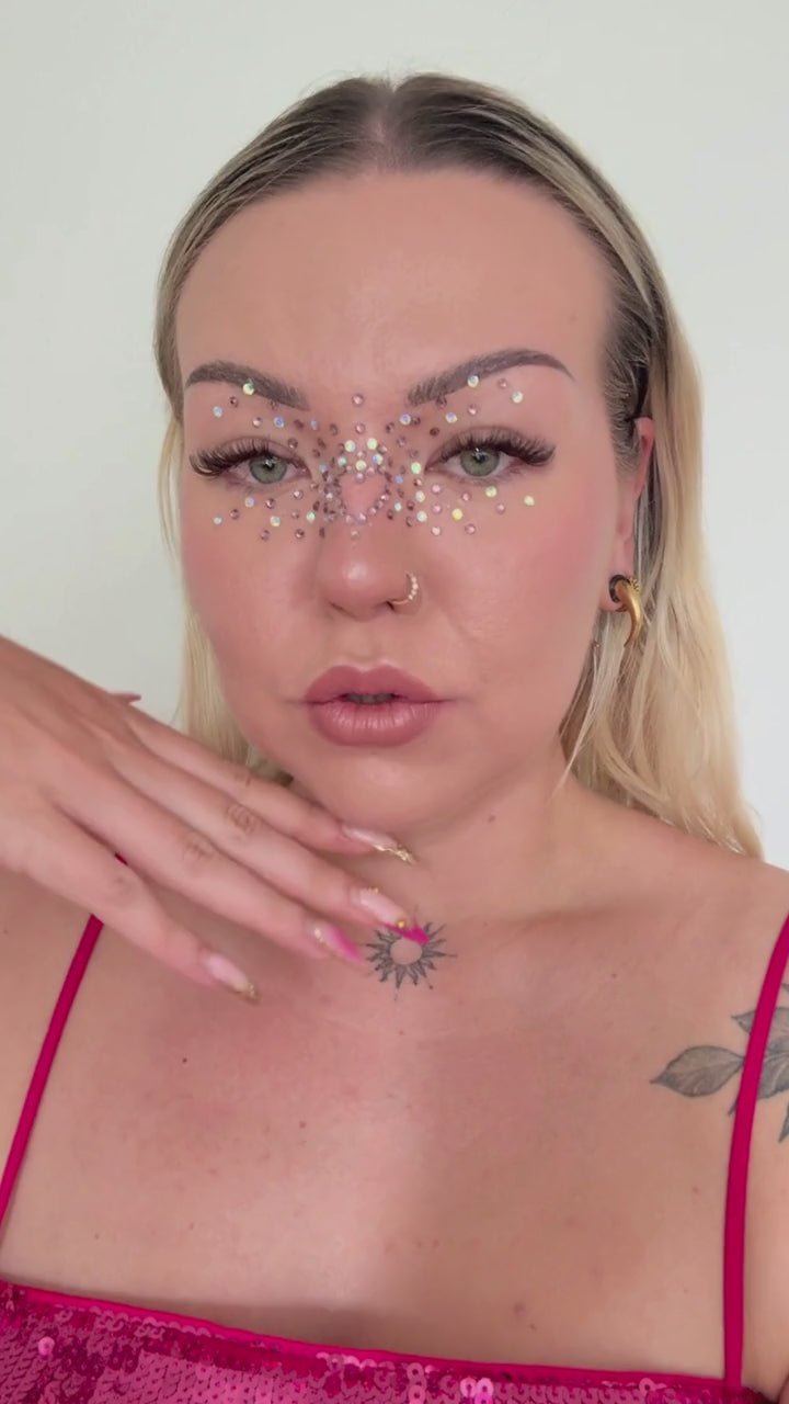 GLITTERNISTI MINI FACE GEMS IHOTIMANTIT - ROSE PINK